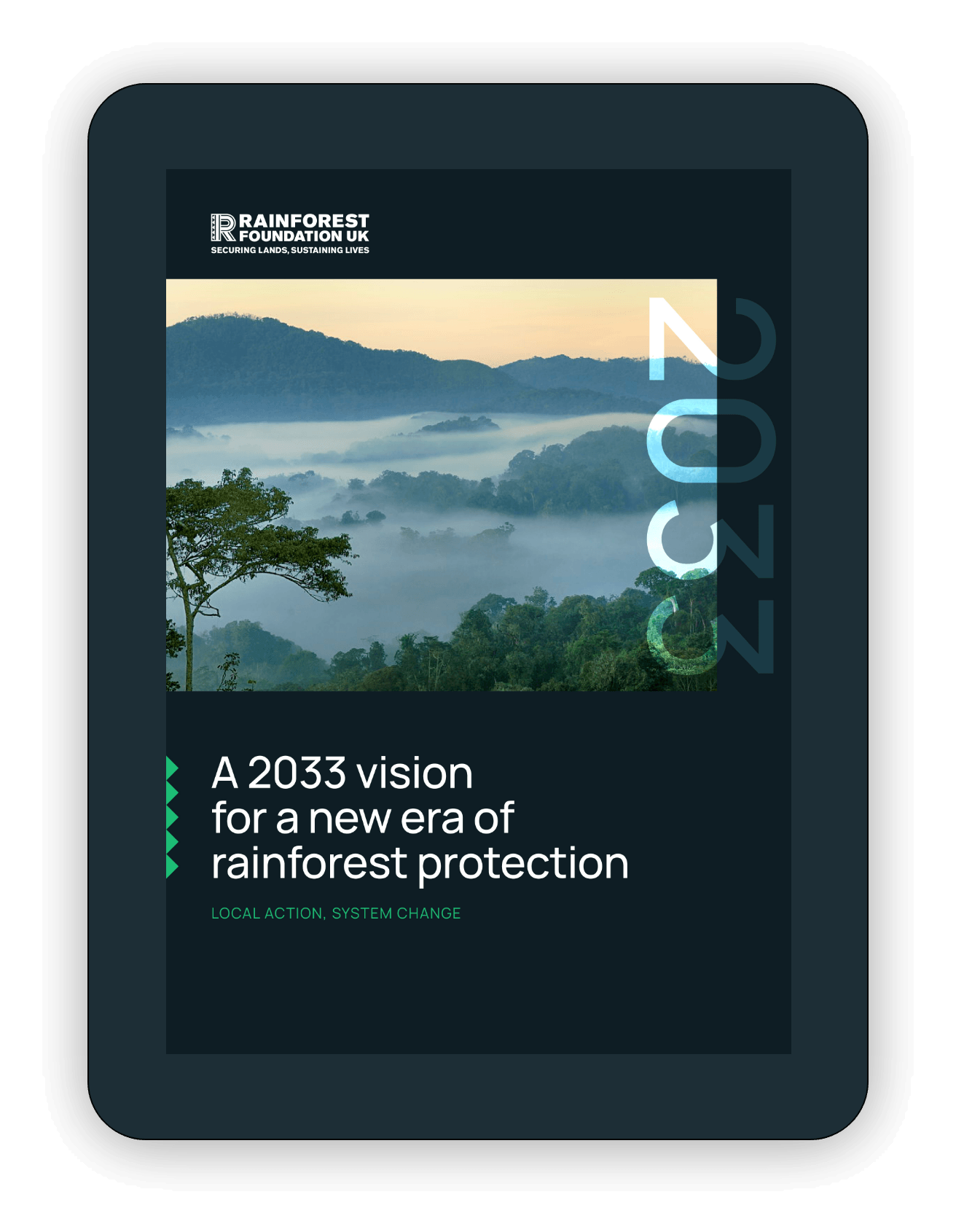 2033 Vision: A New Era of Rainforest Protection report cover